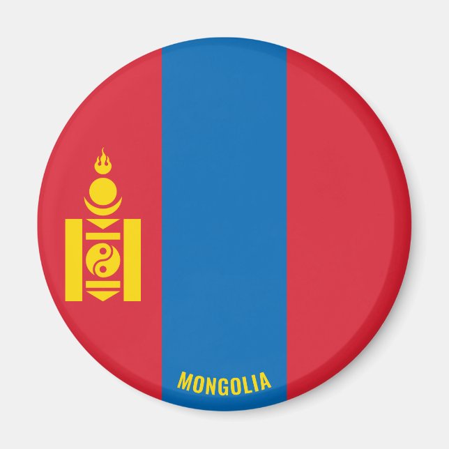 Mongolei Charming Patriotic Magnet (Vorne)