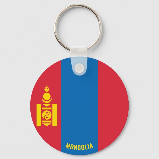 Mongolei Charming Patriotic Schlüsselanhänger (Vorderseite)