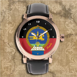 Mongolei Flag Watch, Em, mongolische Mode /sports Armbanduhr