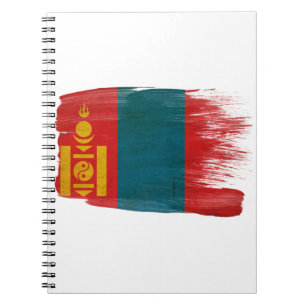 Mongolei-Flagge Notizblock