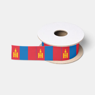 Mongolei-Flagge Satinband