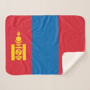 Mongolei-Flagge Sherpadecke