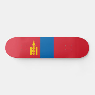 Mongolei-Flagge Skateboard