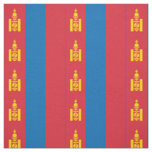 Mongolei-Flagge Stoff