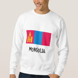 Mongolei-Flagge Sweatshirt