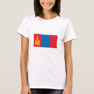 Mongolei-Flagge T-Shirt