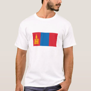Mongolei-Flagge T-Shirt