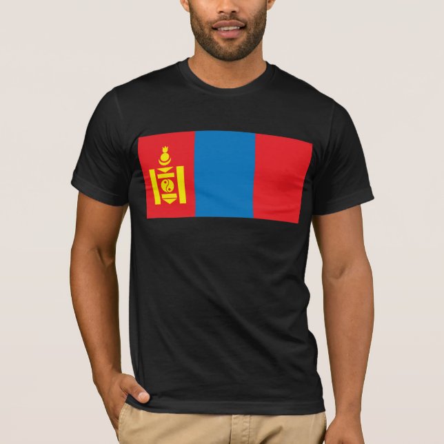 Mongolei-Flaggen-T - Shirt (Vorderseite)