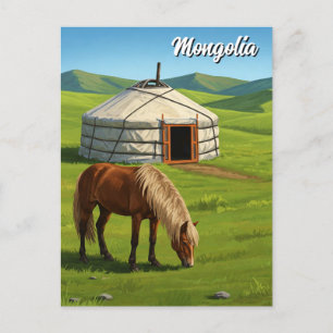 Mongolei Postkarte