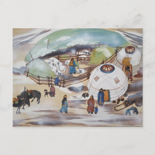 Mongolei-Postkarte Postkarte (Vorderseite)