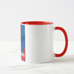 Mongolei Vintage-Reiseposter Tasse