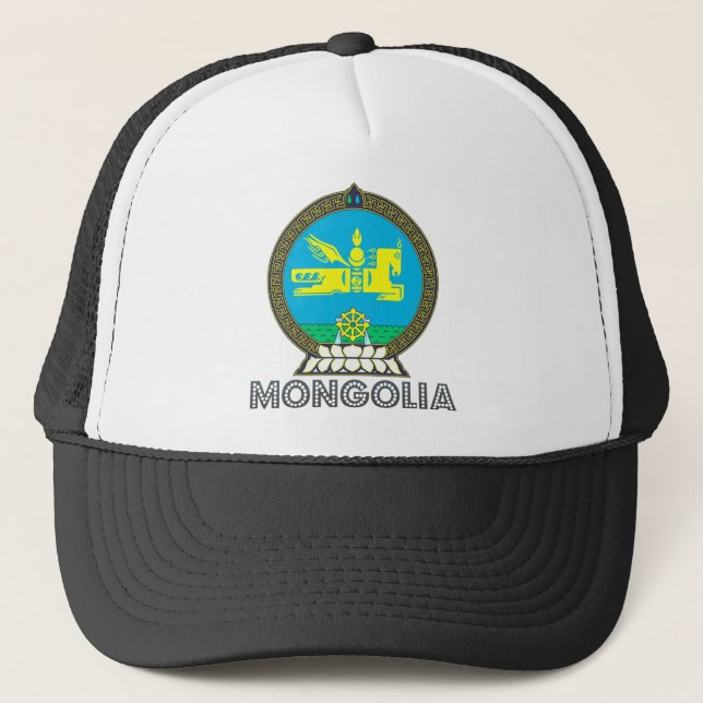 Mongolei-Wappen Truckerkappe (Vorderseite)