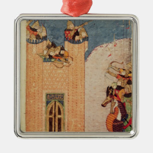 Mongolen Silbernes Ornament