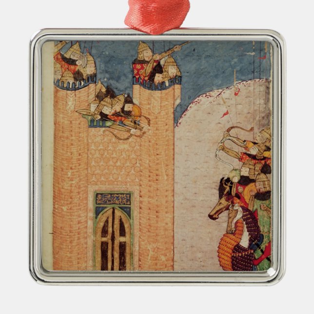 Mongolen Silbernes Ornament (Vorne)