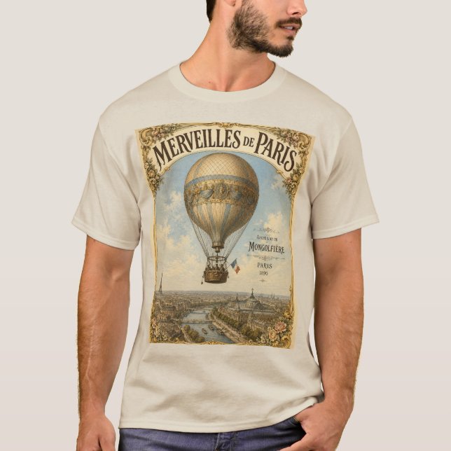 MONGOLFIERE IN PARIS T-Shirt (Vorderseite)