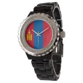 Mongolia flag armbanduhr
