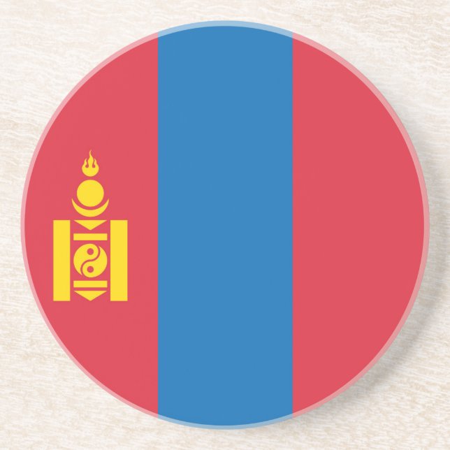 Mongolia flag getränkeuntersetzer (Vorne)
