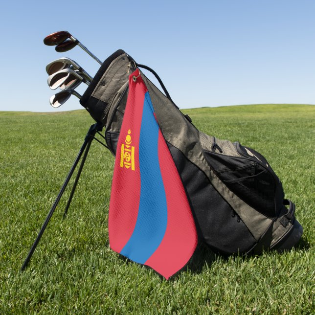 Mongolia flag golfhandtuch (Gras)