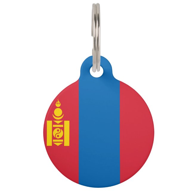 Mongolia flag haustiermarke (Vorderseite)