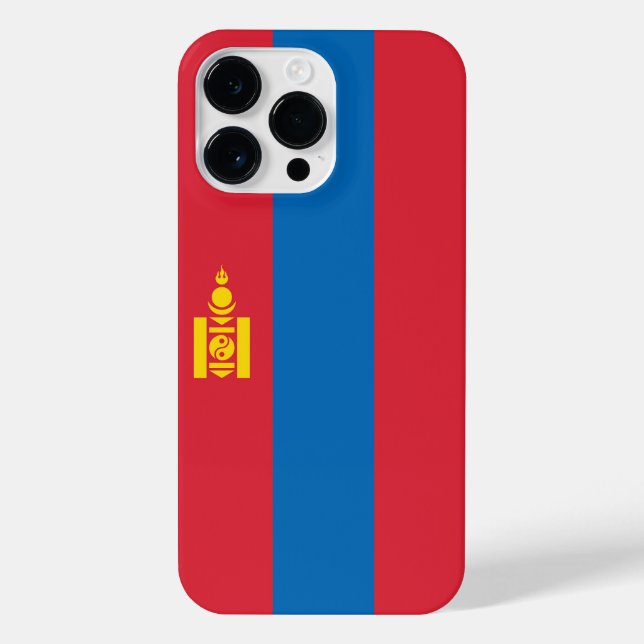 Mongolia flag iPhone 14 pro max  hülle (Rückseite)