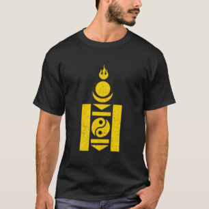 Mongolia Soyombo Symbol Mongolain Flagge T-Shirt