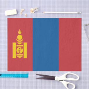 Mongolia-Taschentücher, mongolische Flagge-Taschen Seidenpapier