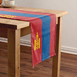Mongolische Fahne & Sporthaus Dekoration / Mongole Kurzer Tischläufer