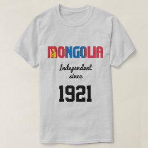 Mongolische Flagge Unabhängigkeitsfeier T-Shirt