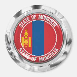 Mongolische RundEmblem Magnet
