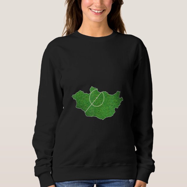 Mongolischer Fußballplatz Sweatshirt (Vorderseite)