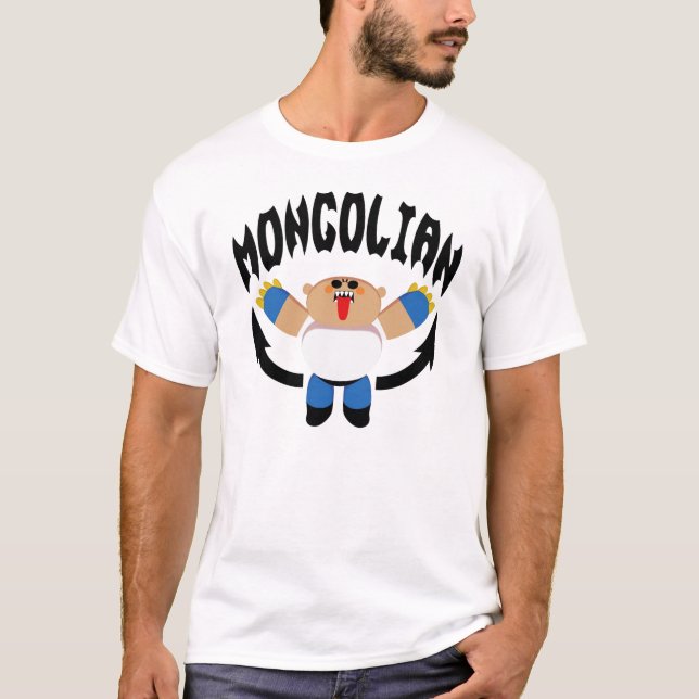 Mongolischer Hieb T-Shirt (Vorderseite)
