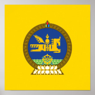 Mongolisches Emblem Poster