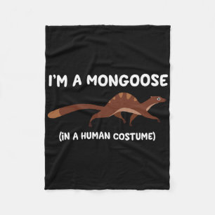 Mongoose Kostüm Witziges Halloween Grafik Fleecedecke