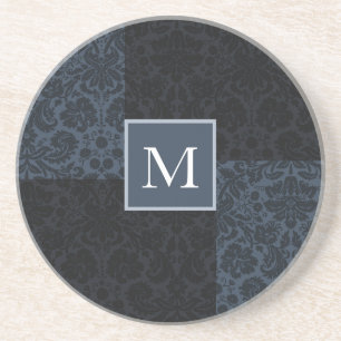 Mongram-Blauer Untersetzer