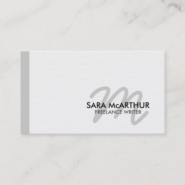 Mongram Business Card Visitenkarte (Vorderseite)