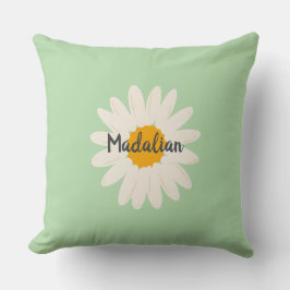 Mongram Gründekoration für Kinder mit Sonnenblumen Kissen