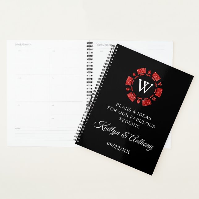 Mongram Poker Mongram Casino Hochzeit von Red Glit Planer (Anzeige)