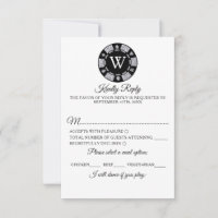 Mongram Poker Mongram Casino Hochzeit von Red Glit