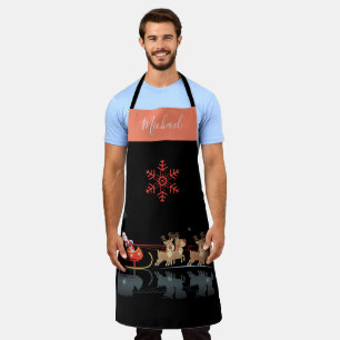 Mongram Weihnachten & Glück Neues Jahr! Geschenke Schürze