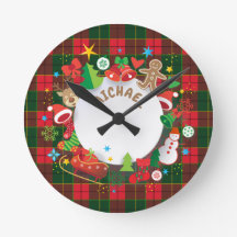 Mongram Winter Holiday Weihnachtssymbole Muster