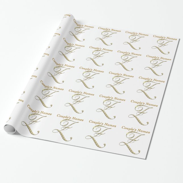 Mongram Z Geschenkpapier zum Hochzeitstag (Ungerollt)