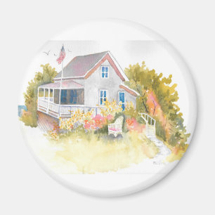 Monhegan Hütte J Kilburn Magnet
