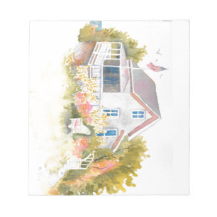 Monhegan Hütte J Kilburn Notizblock