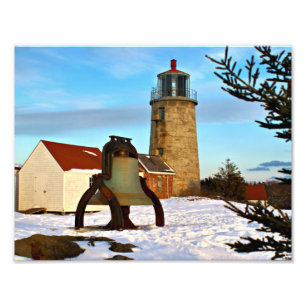 Monhegan Insel-Leuchtturm, Maine Fotodruck