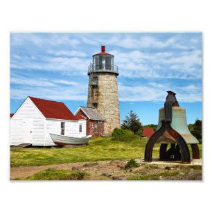 Monhegan Insel-Leuchtturm, Maine Fotodruck