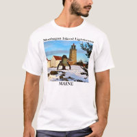 Monhegan Insel-Leuchtturm, Maine-T - Shirt