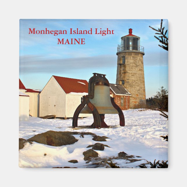Monhegan Island Light, Maine Magnet (Vorne)
