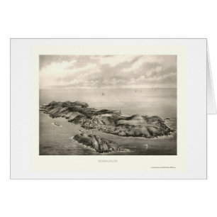 Monhegan, JE carte panoramique - 1896