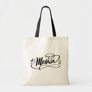 Monica - Personalisierte Kalligraphiebezeichnung T Tragetasche
