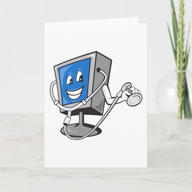 Moniteur Avec Cartes De Voeux Stethoscope (Créateur téléchargé)